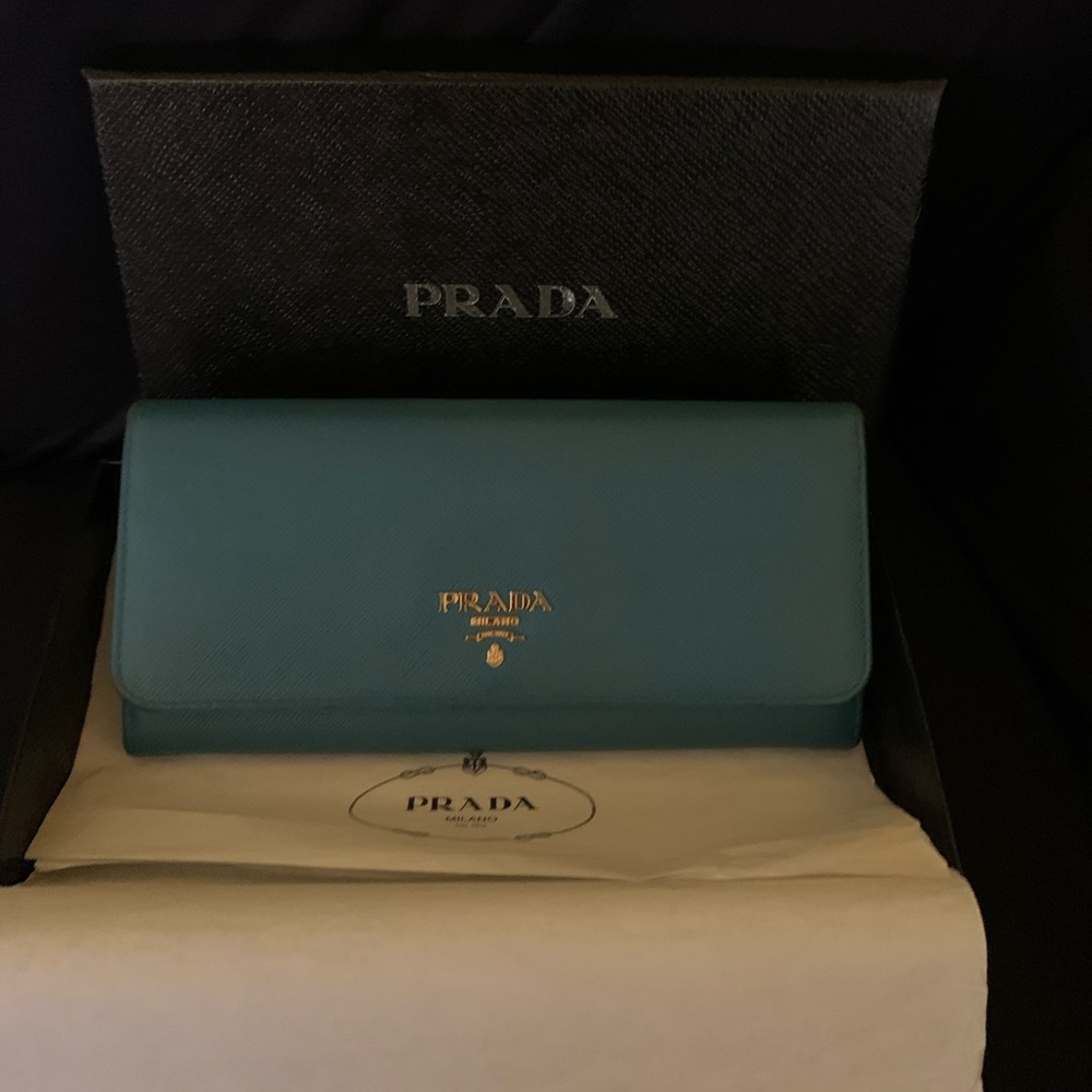 Prada Long flop epileather wallet